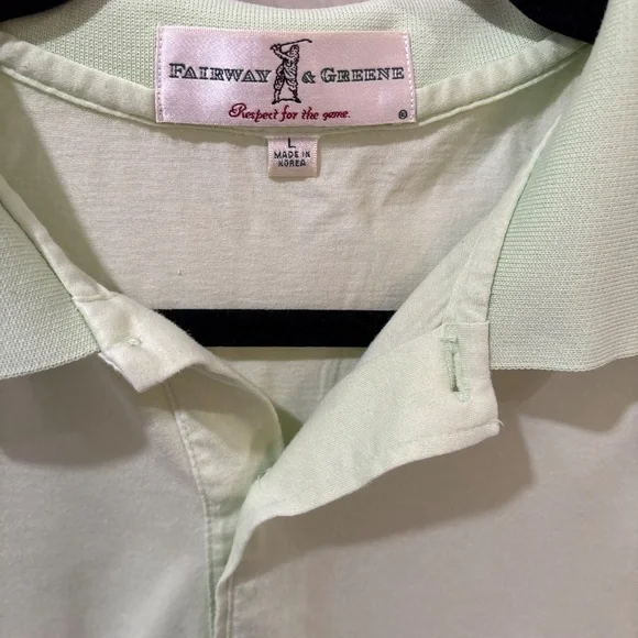 Fairway and Greene Mint green, large, Trillium golf shirt - Picture 5 of 6